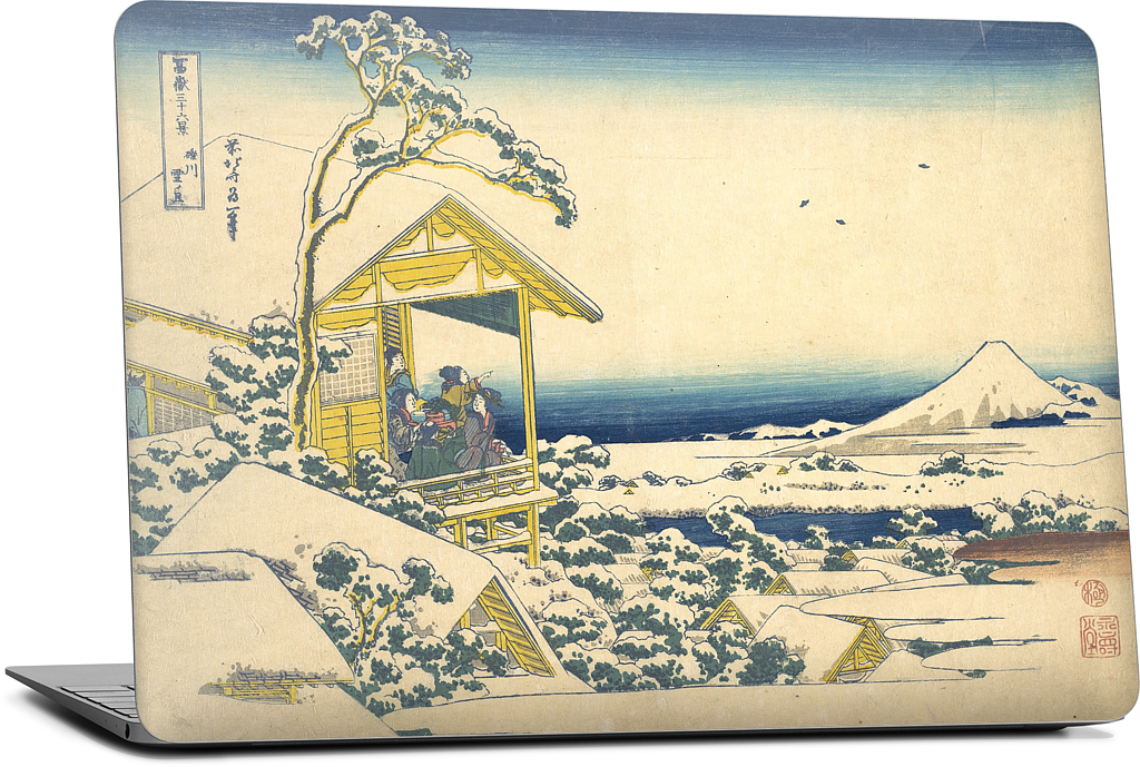 Morning After the Snow at Koishikawa in Edo (Koishikawa yuki no ashita) MacBook Skin