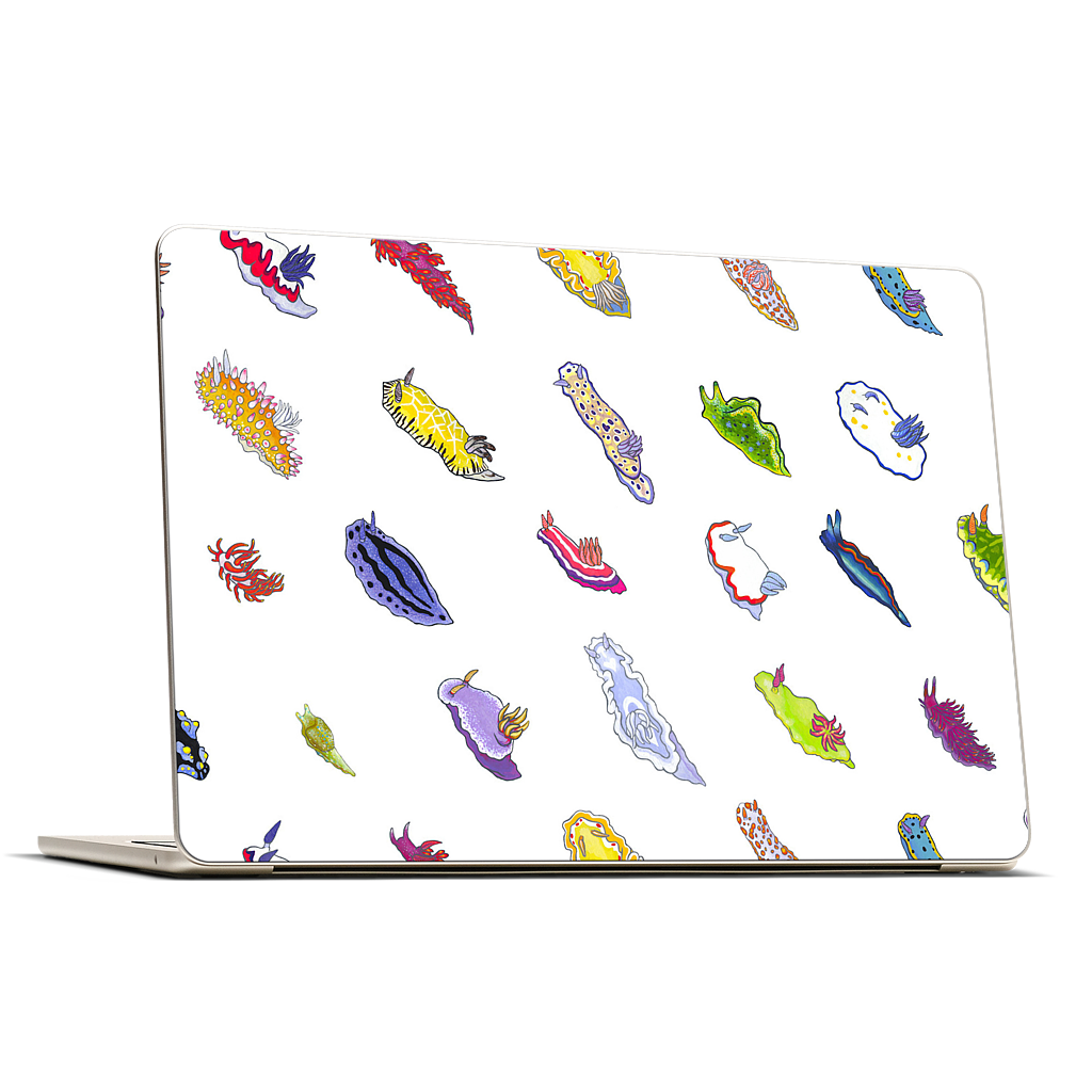Nudibranch White MacBook Skin