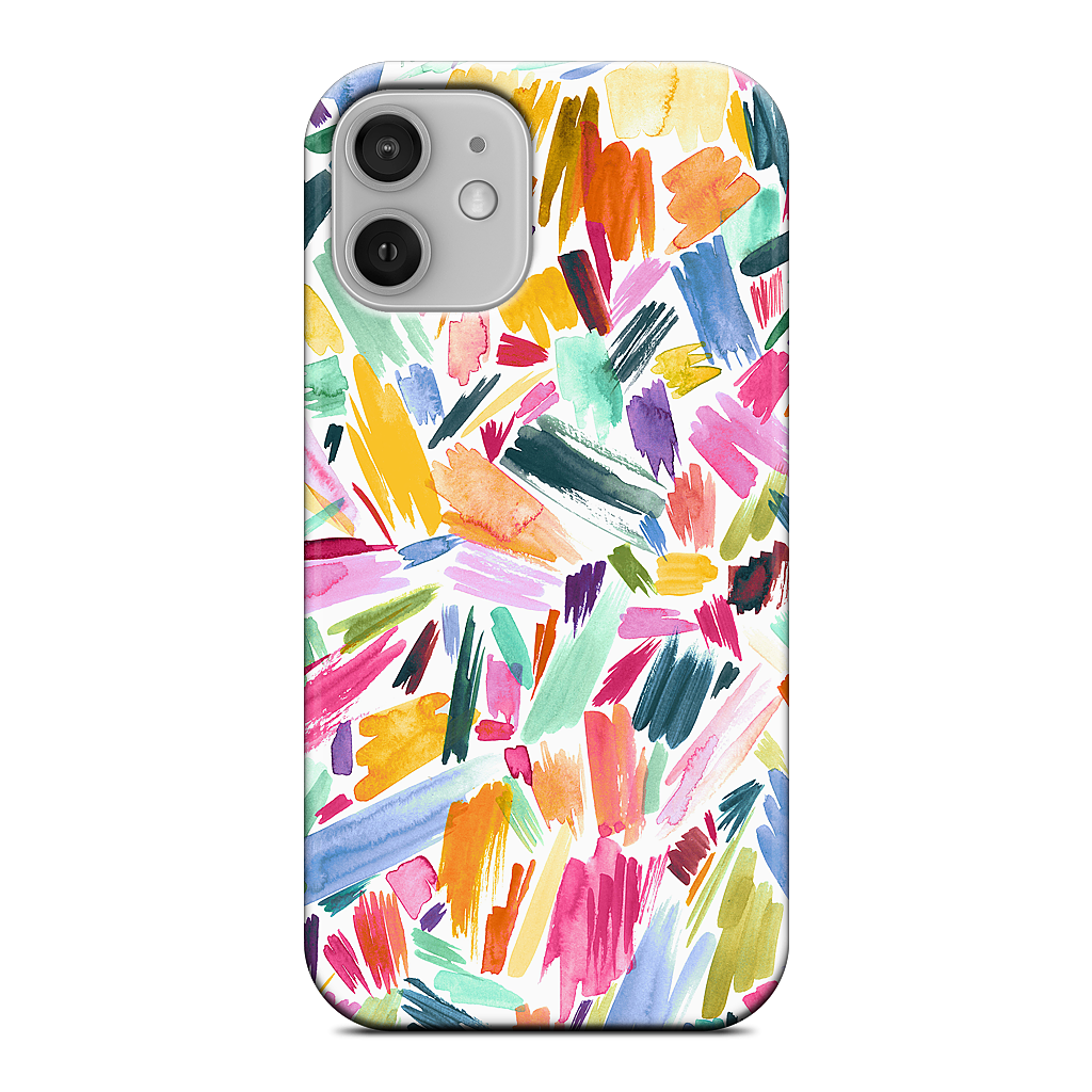 Colorful Abstract Strokes iPhone Case