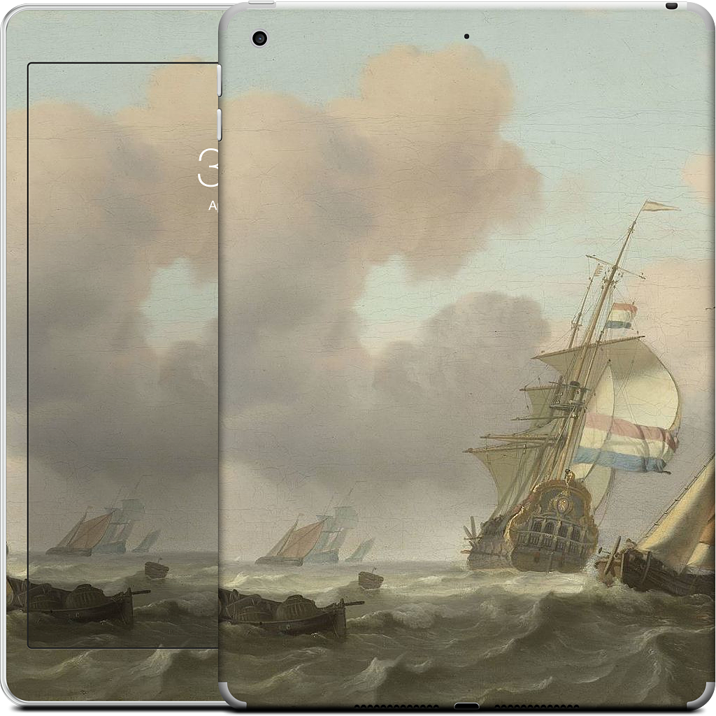 Ships in Choppy Sea iPad Skin