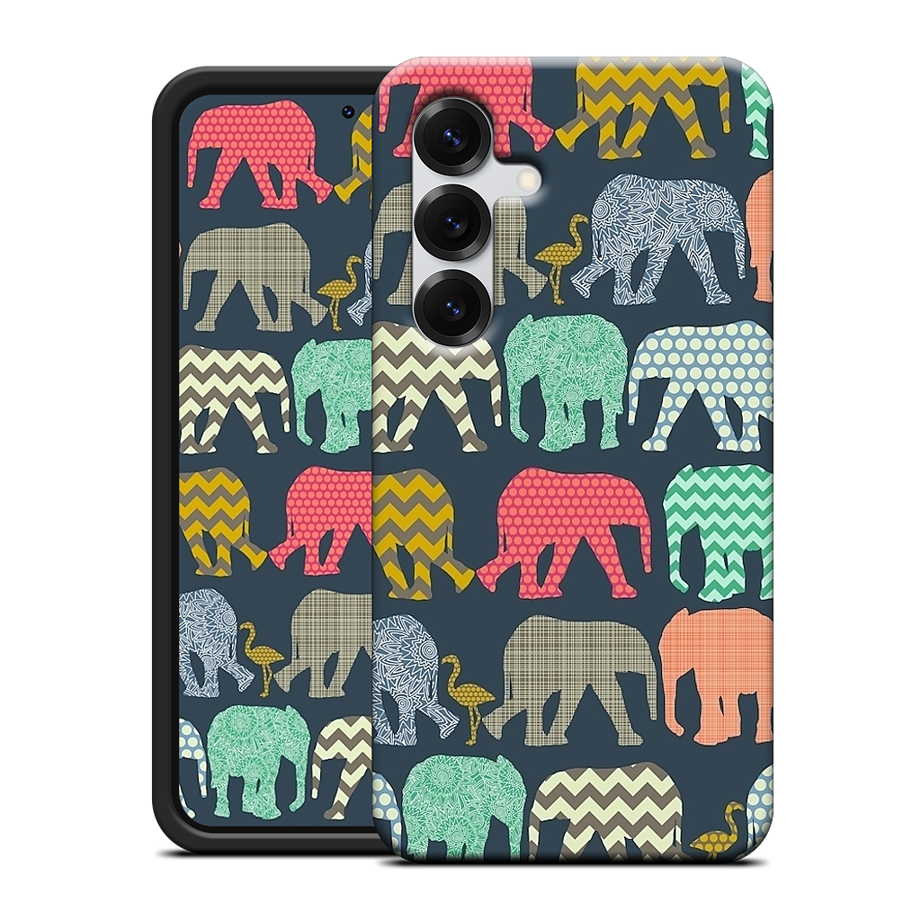 baby elephants and flamingos Samsung Case