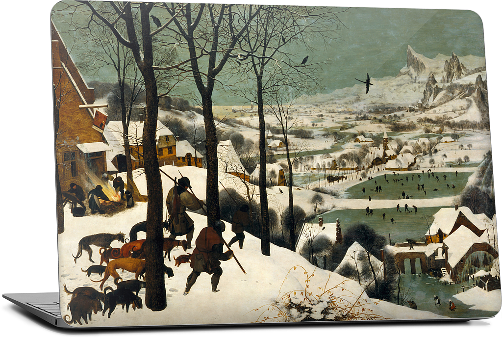 Hunters in the Snow MacBook Skin