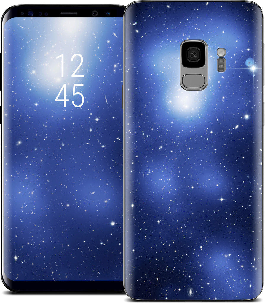 Galaxy Cluster Blue Samsung Skin