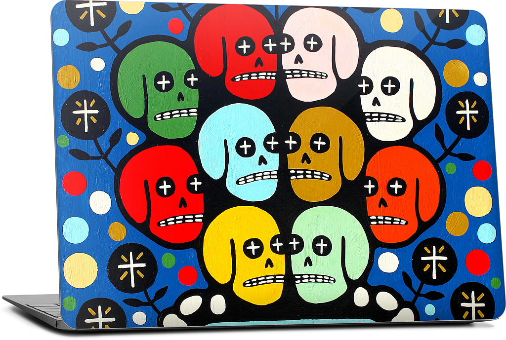 The Many Colors Of Death MacBook Skin