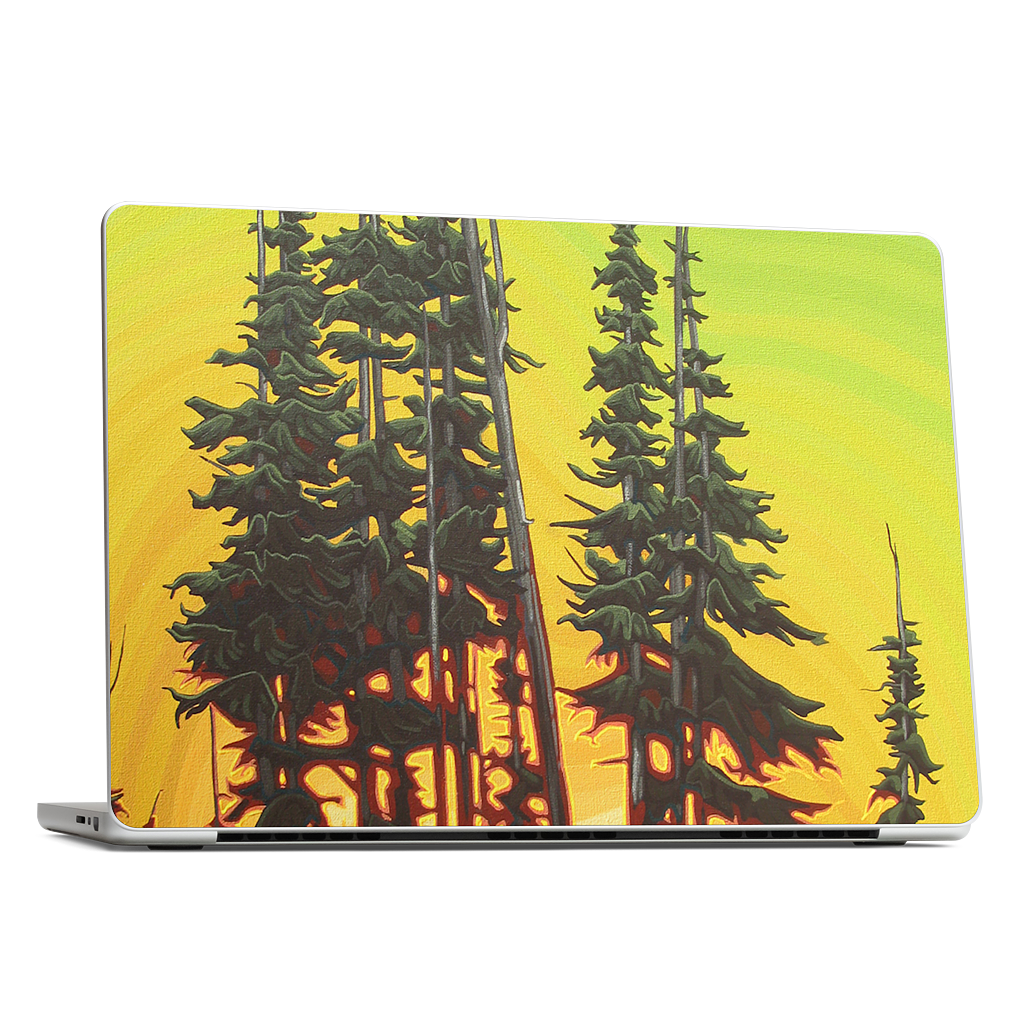 Green Skies At Night MacBook Skin