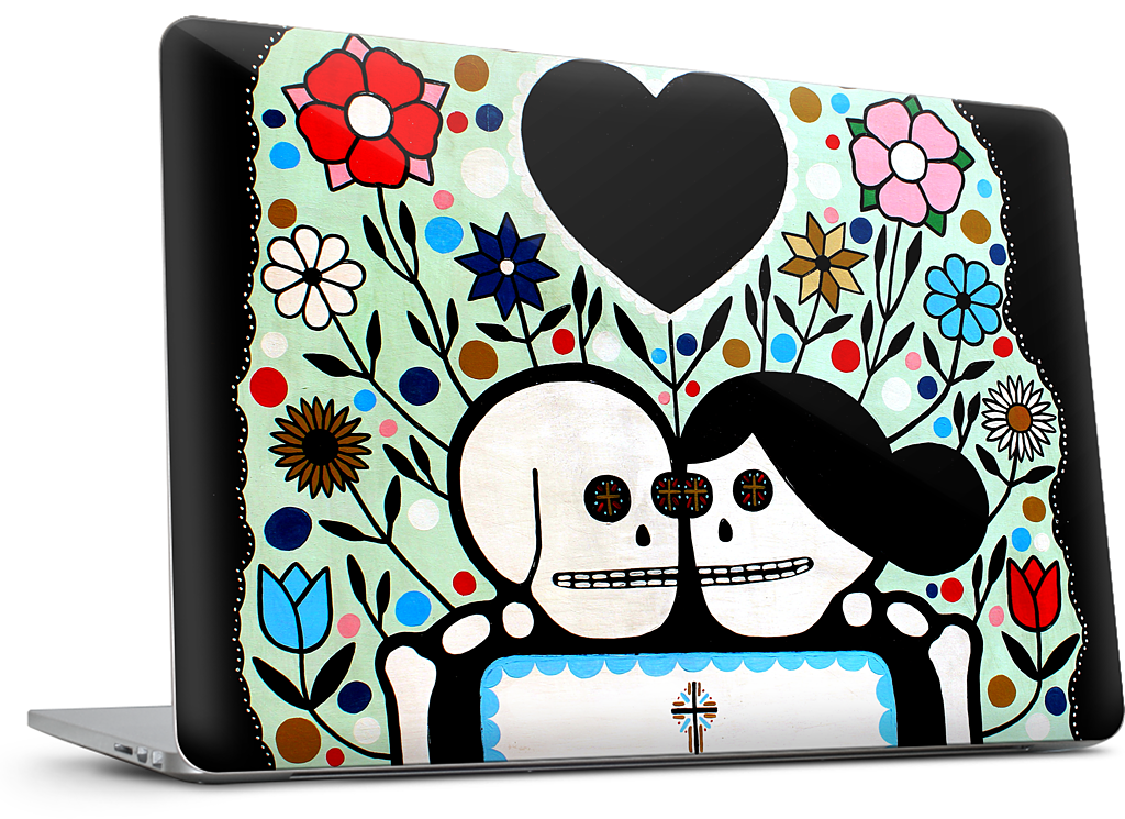 In The Garden With My Love MacBook Skin