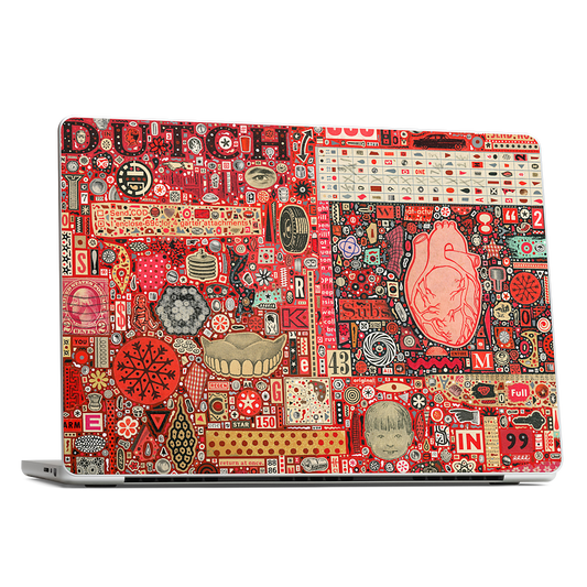 Big Numbers - Heart and Teeth MacBook Skin