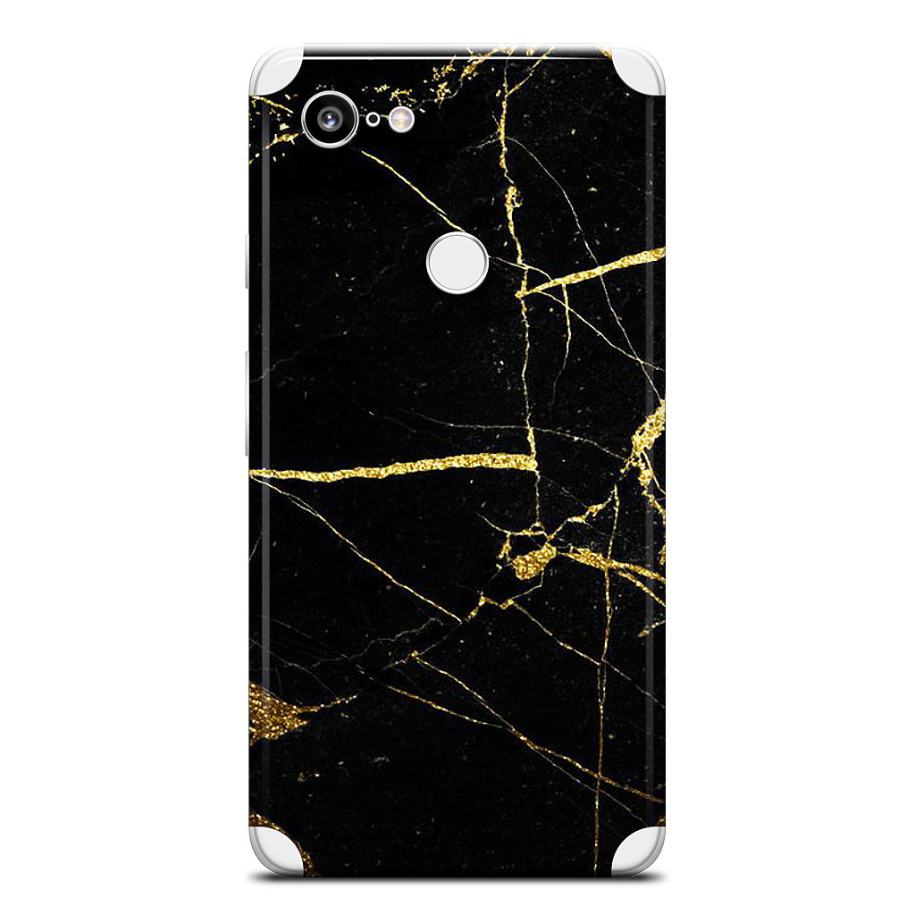 Black and Gold Marble Google Phone