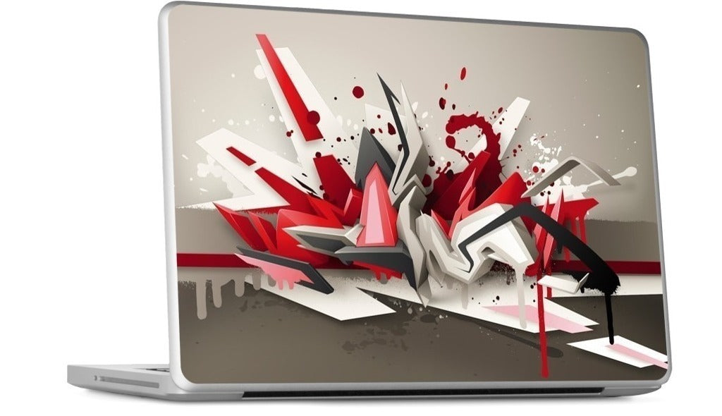Red Metal MacBook Skin
