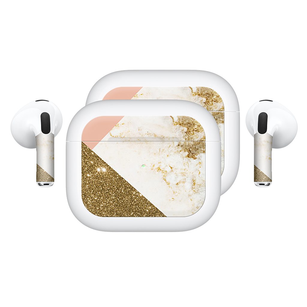 Gold Marble Collage  AirPods