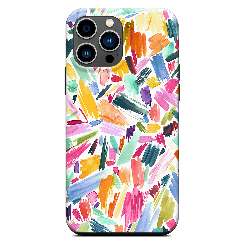 Colorful Abstract Strokes iPhone Case