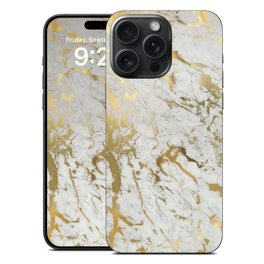Gold Marble iPhone Skin