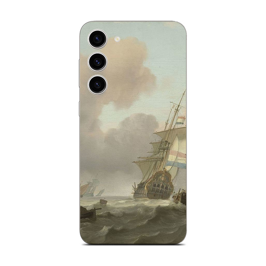 Ships in Choppy Sea Samsung Skin