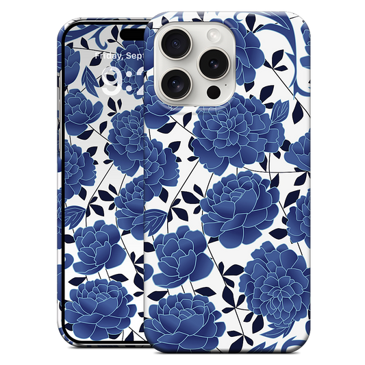 Blue flowers iPhone Case