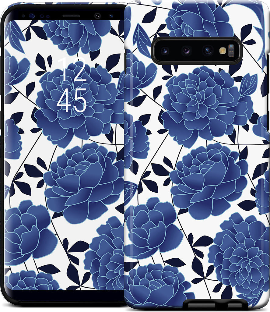 Blue flowers Samsung Case