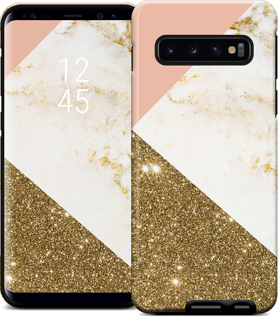 Gold Marble Collage  Samsung Case