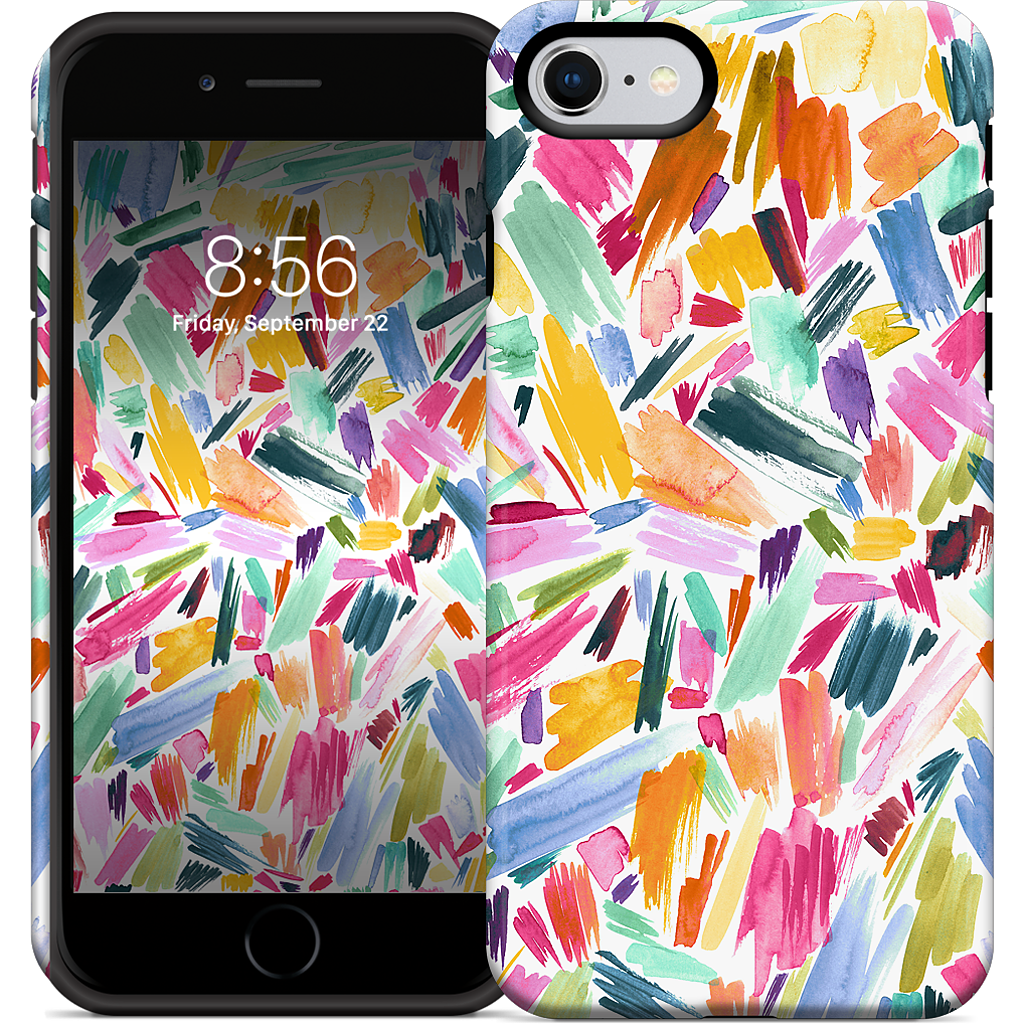 Colorful Abstract Strokes iPhone Case