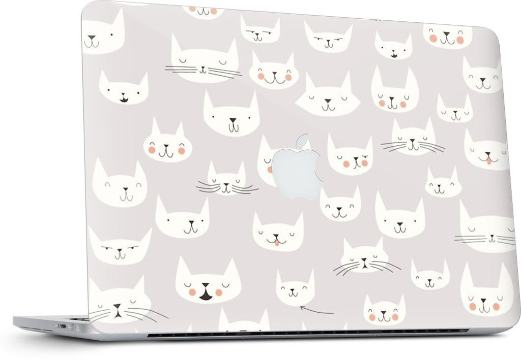 Cat Faces MacBook Skin