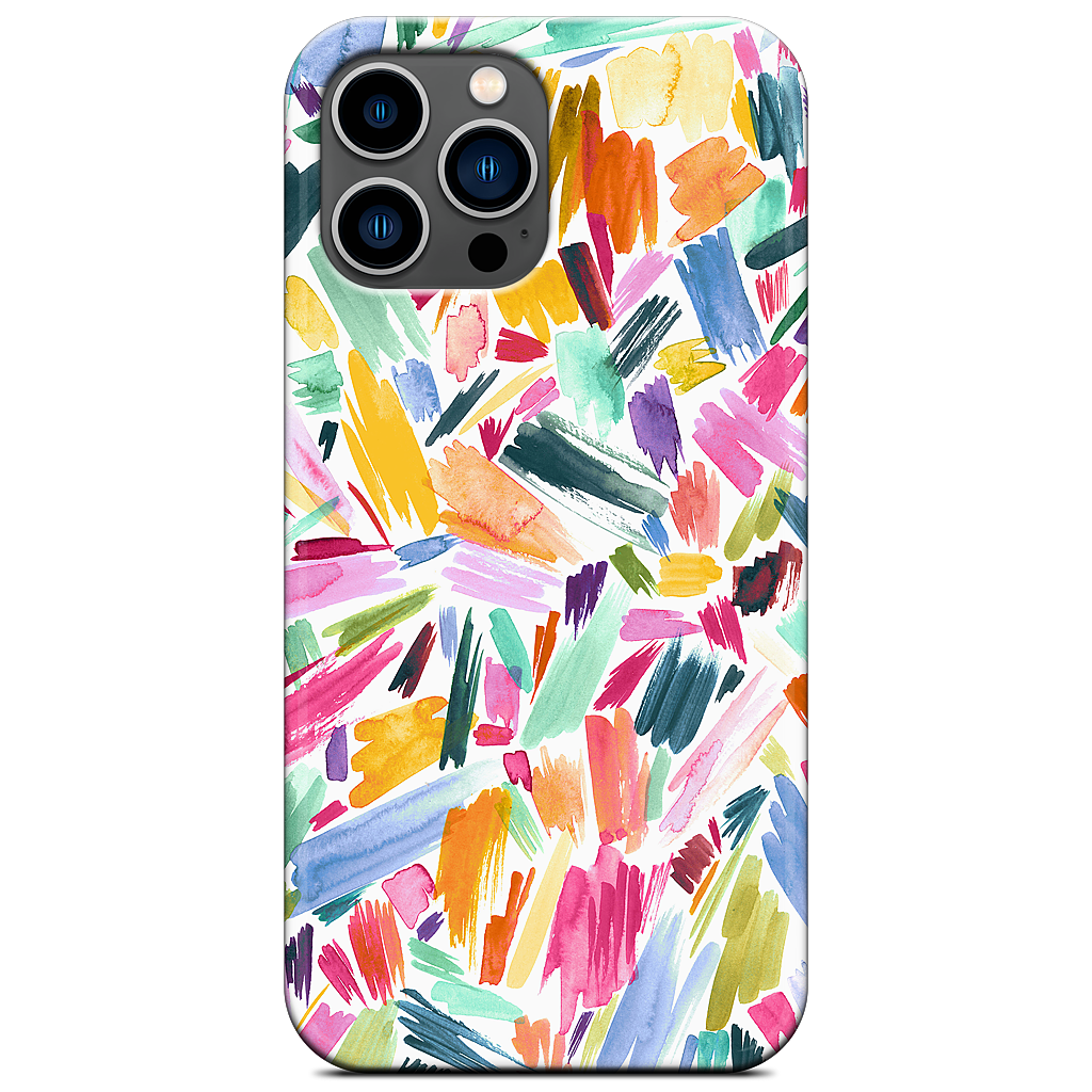 Colorful Abstract Strokes iPhone Case