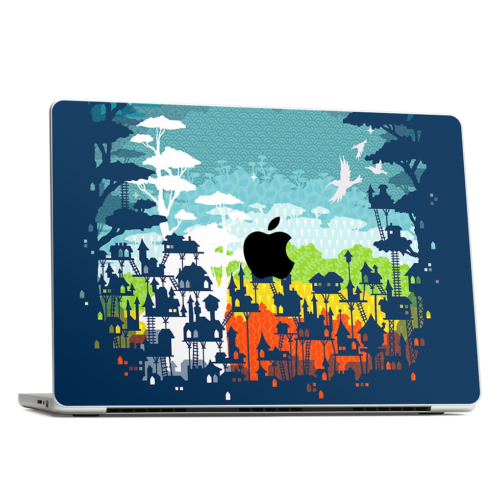 Rainforest City MacBook Skin