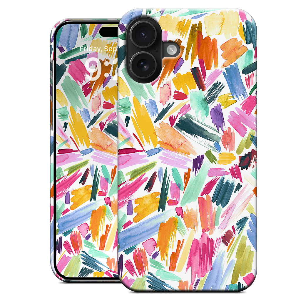 Colorful Abstract Strokes iPhone Case