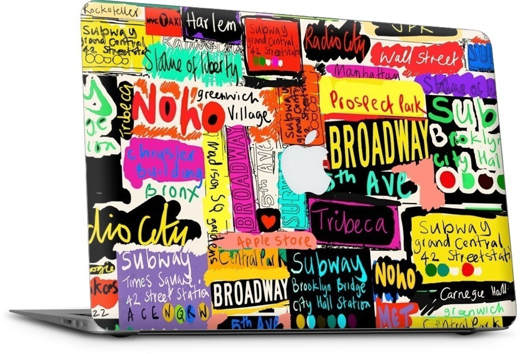 NYC Words MacBook Skin