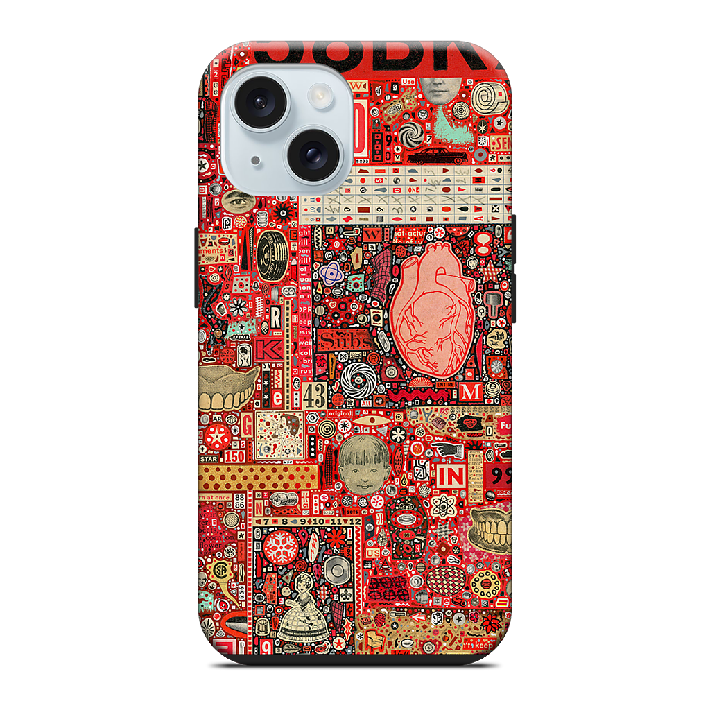 Big Numbers - Heart and Teeth iPhone Case