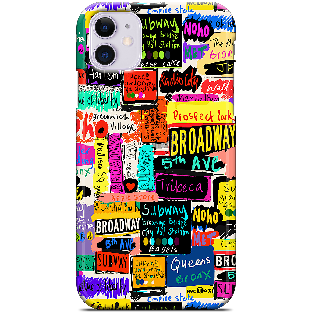 NYC Words iPhone Case