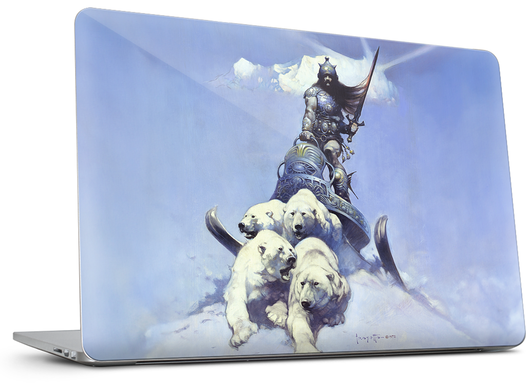 Silver Warrior MacBook Skin