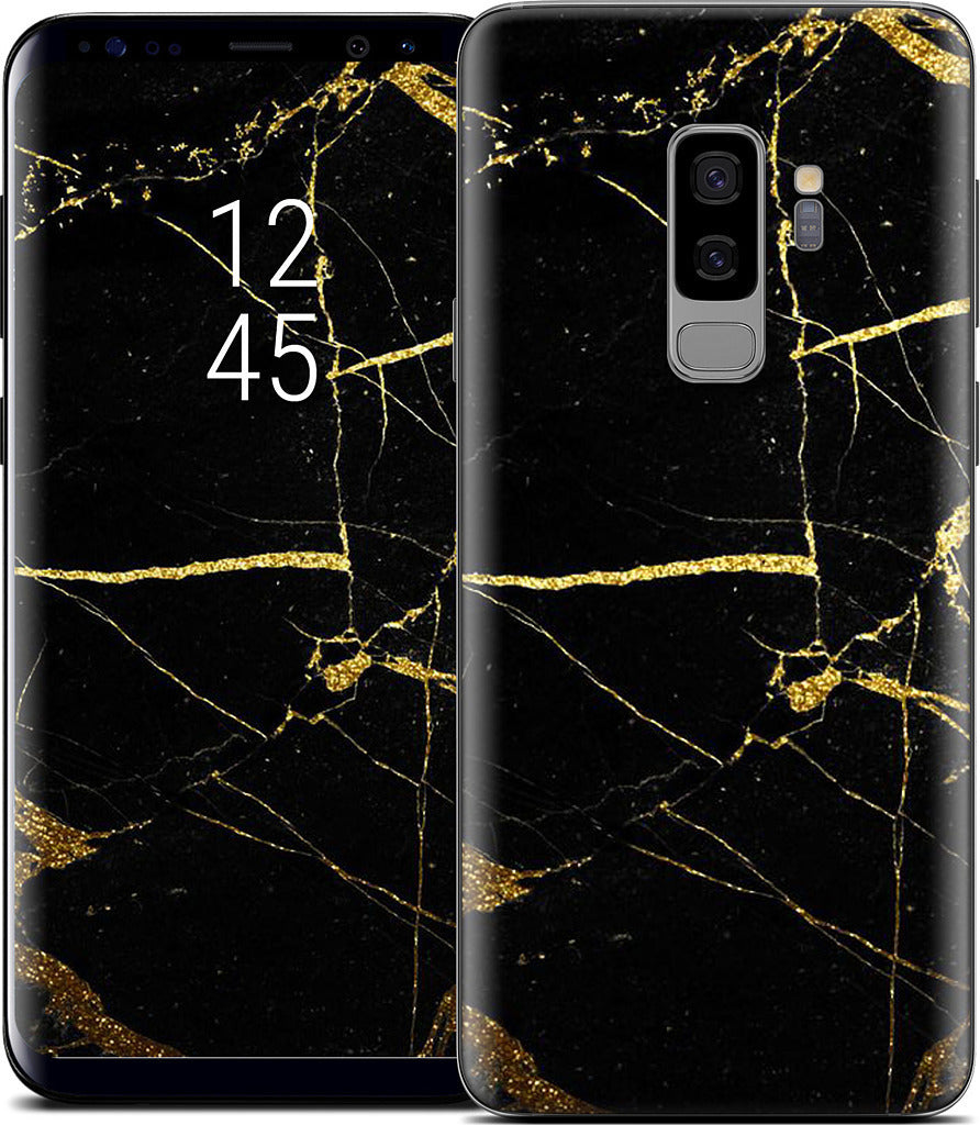 Black and Gold Marble Samsung Skin