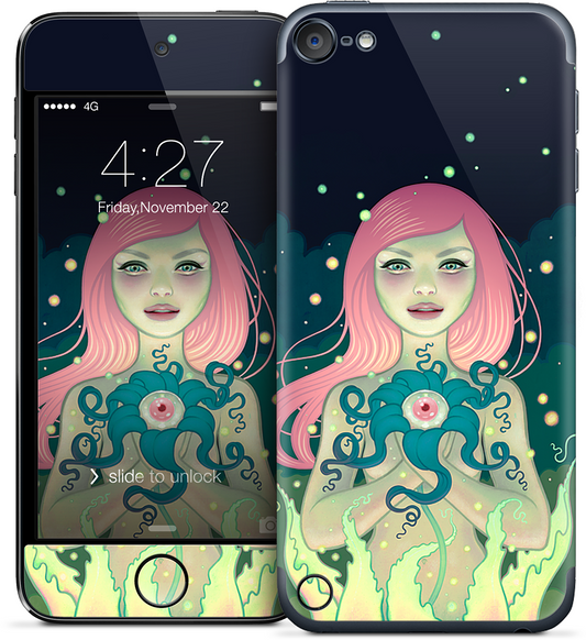 Midnight Bloom iPod Skin