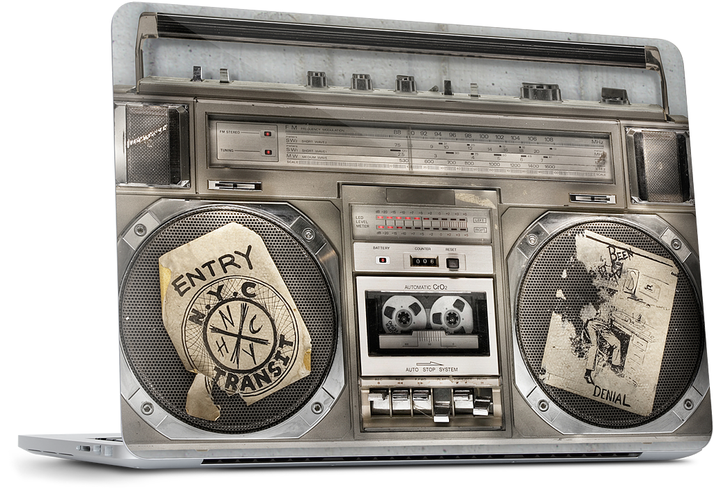 Boombox II MacBook Skin
