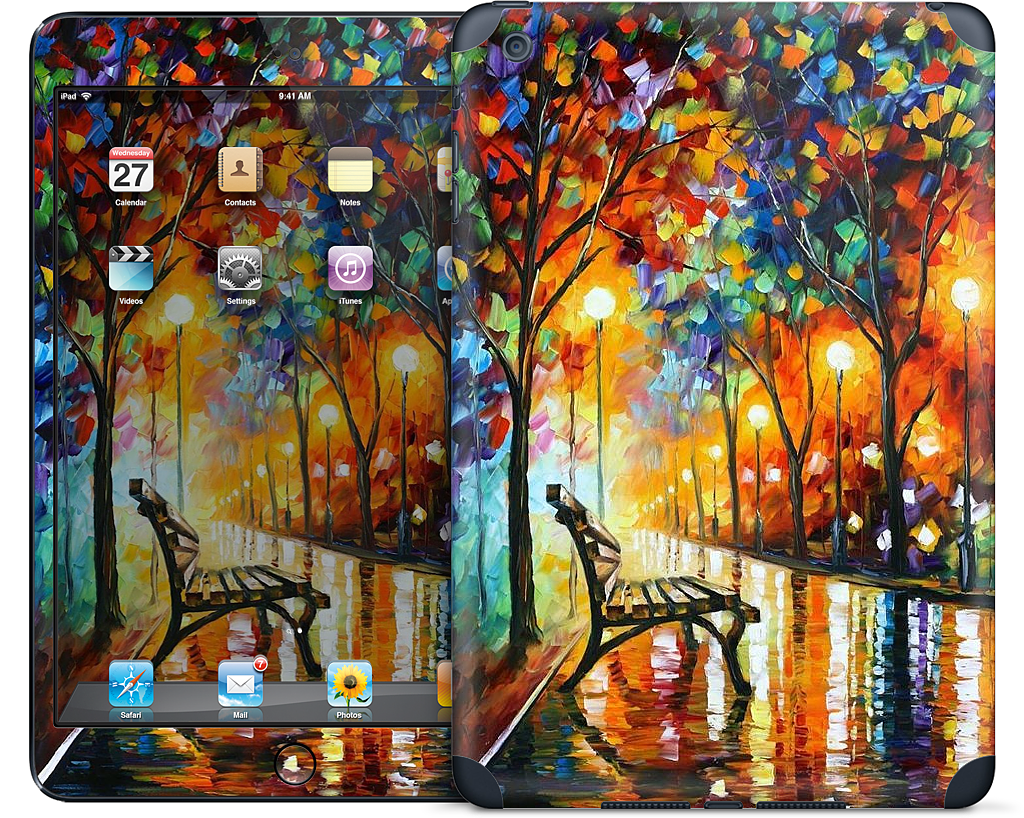 THE LONELINESS OF AUTUMN by Leonid Afremov iPad Skin