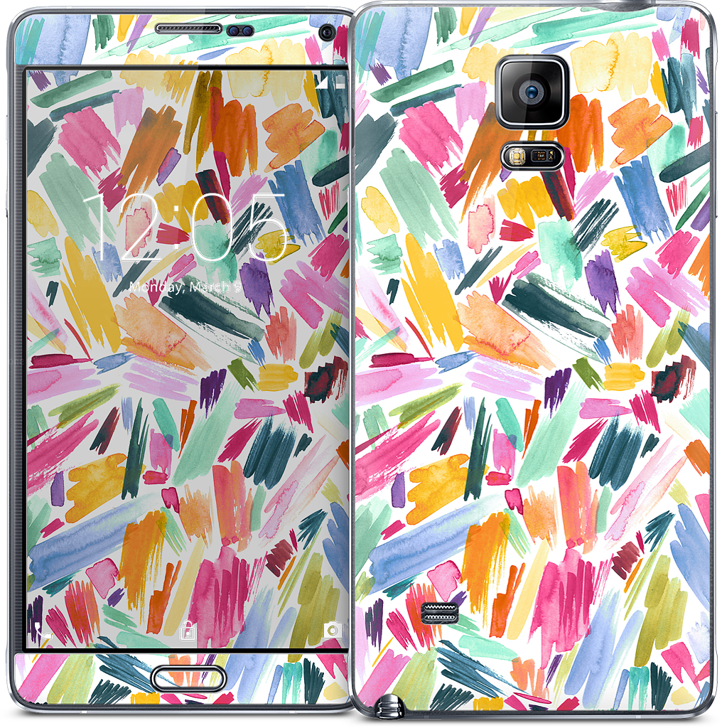 Colorful Abstract Strokes Samsung Skin