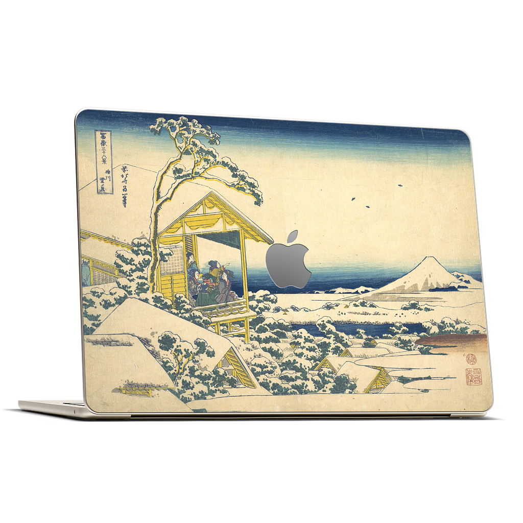 Morning After the Snow at Koishikawa in Edo (Koishikawa yuki no ashita) MacBook Skin