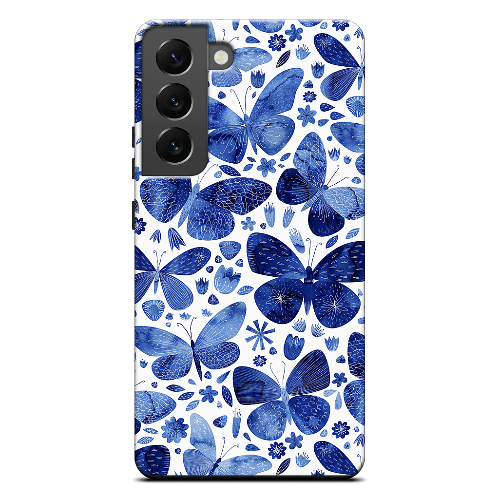 Blue Butterflies Samsung Case