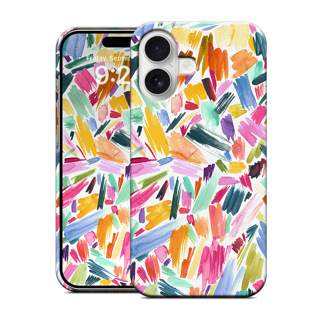 Colorful Abstract Strokes iPhone Case