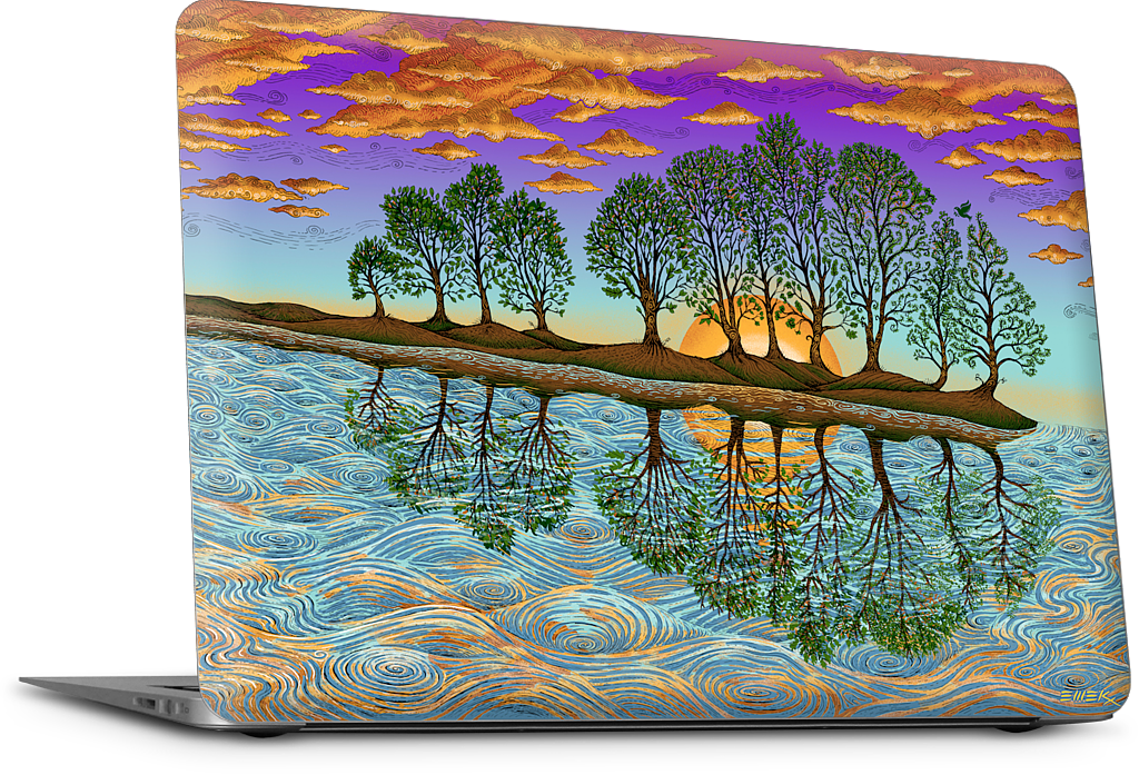 Guitar In Sea Major MacBook Skin