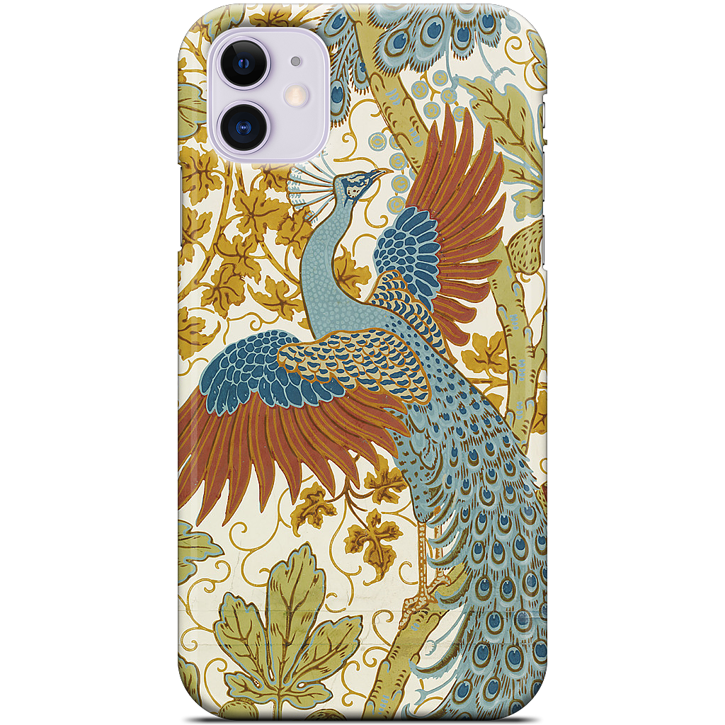 Fig and Peacock iPhone Case