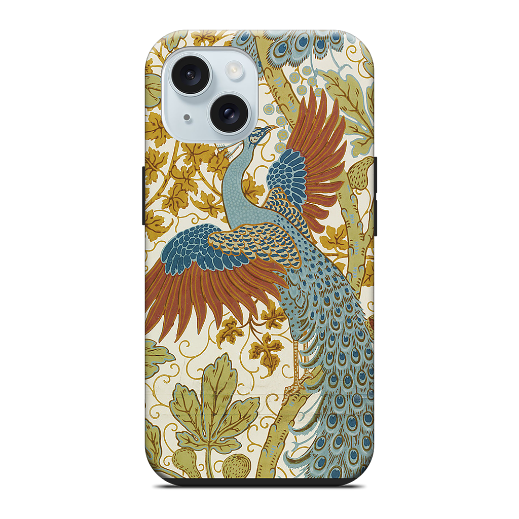 Fig and Peacock iPhone Case
