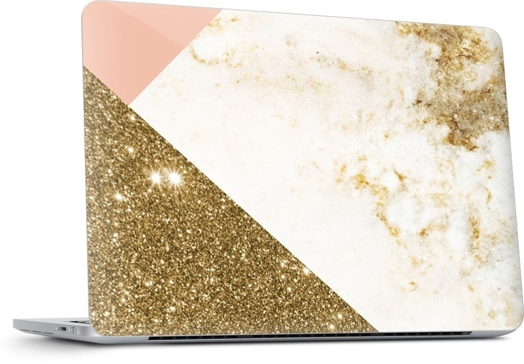 Gold Marble Collage  MacBook Skin