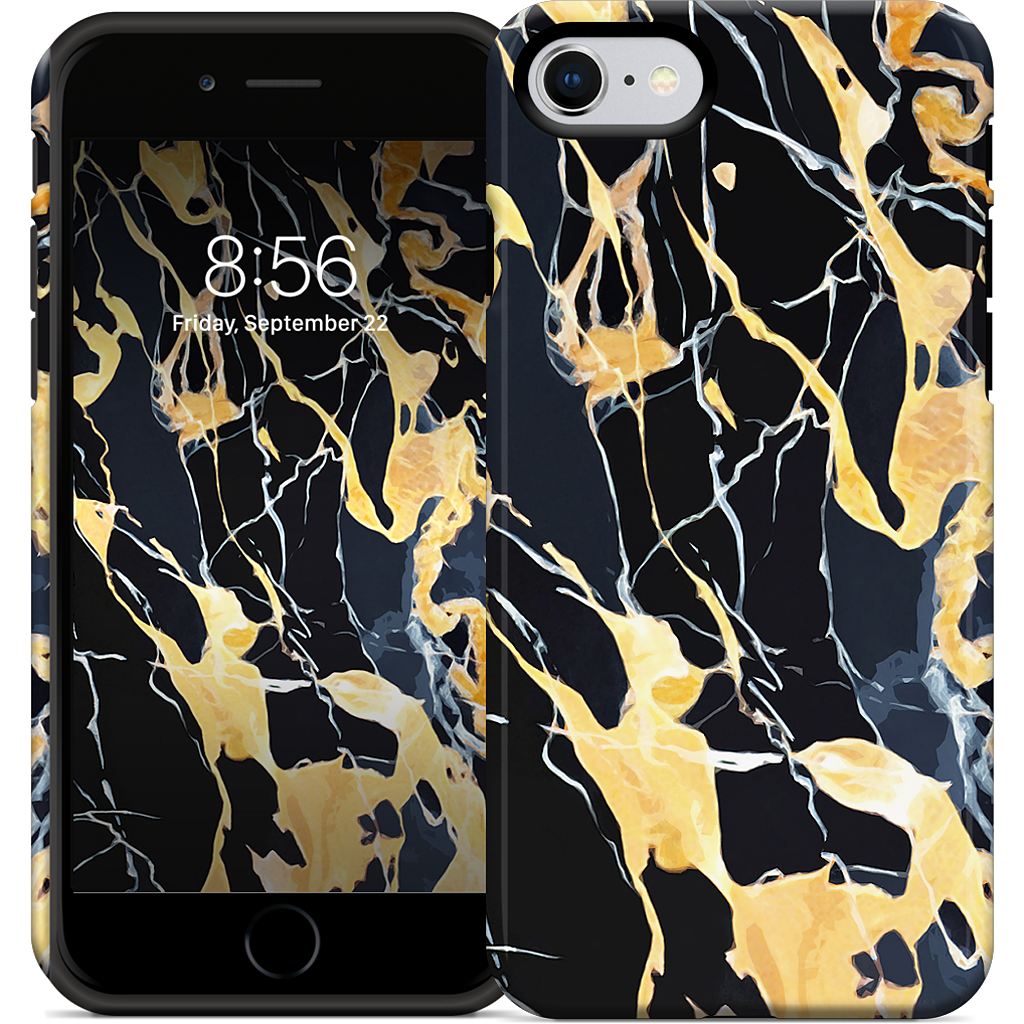 Black Marble iPhone Case