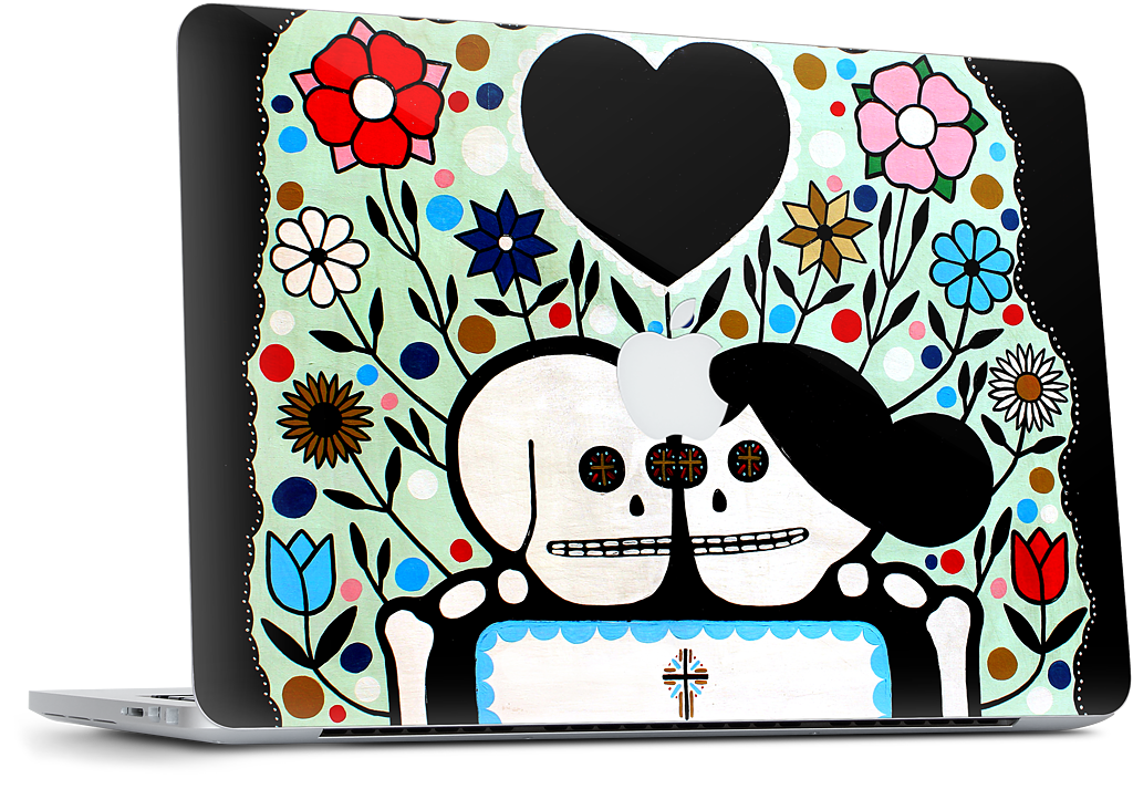 In The Garden With My Love MacBook Skin