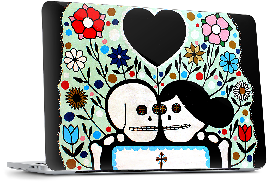 In The Garden With My Love MacBook Skin