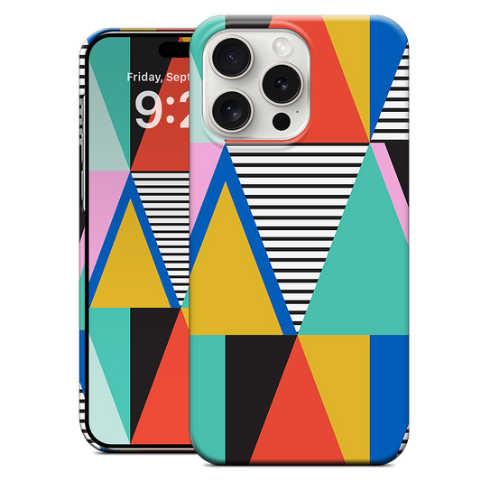Graphic Triangles iPhone Case