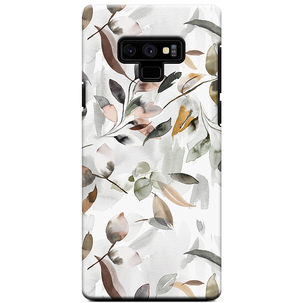 Watercolor Leaves Green Samsung Case