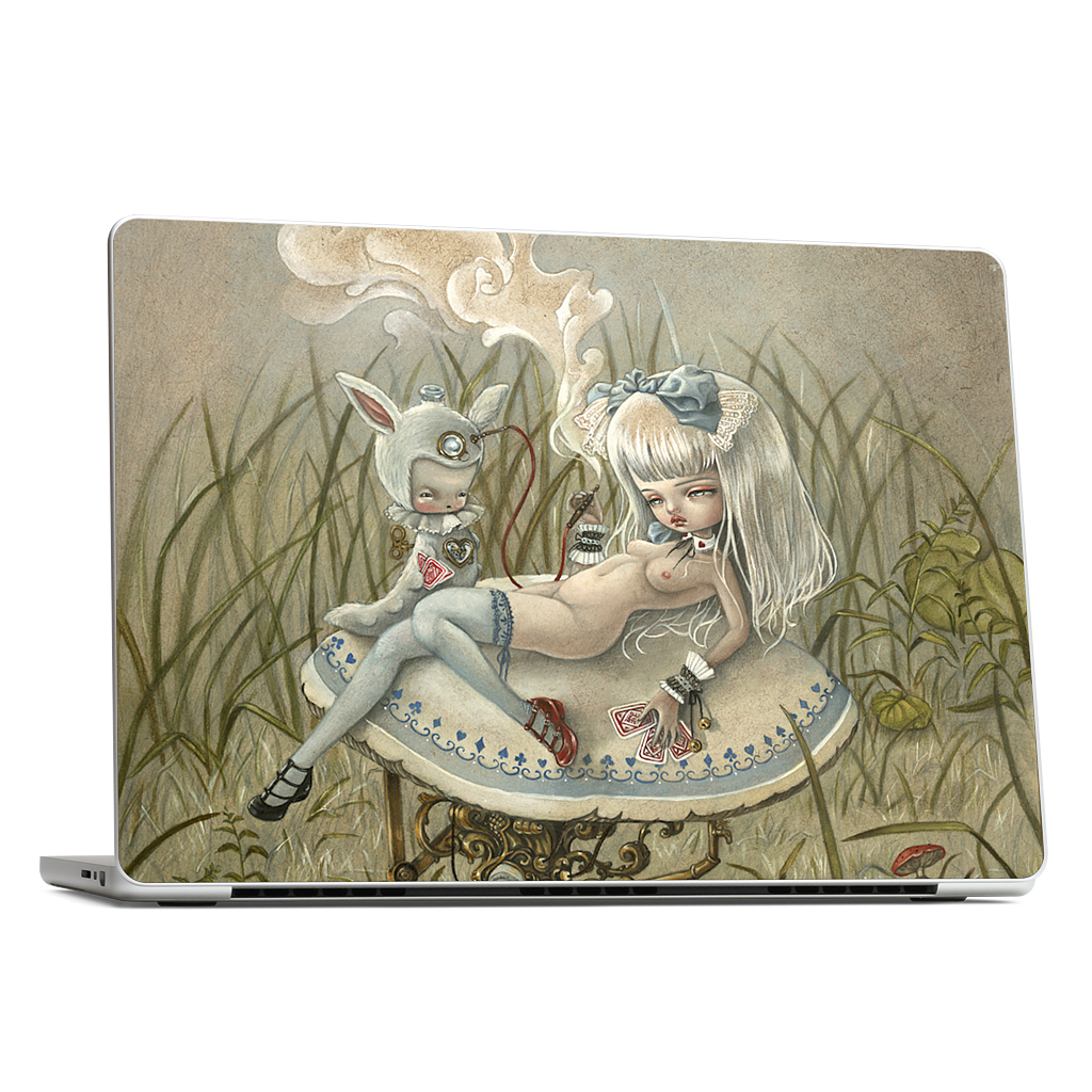 Alice and the Caterpillar MacBook Skin