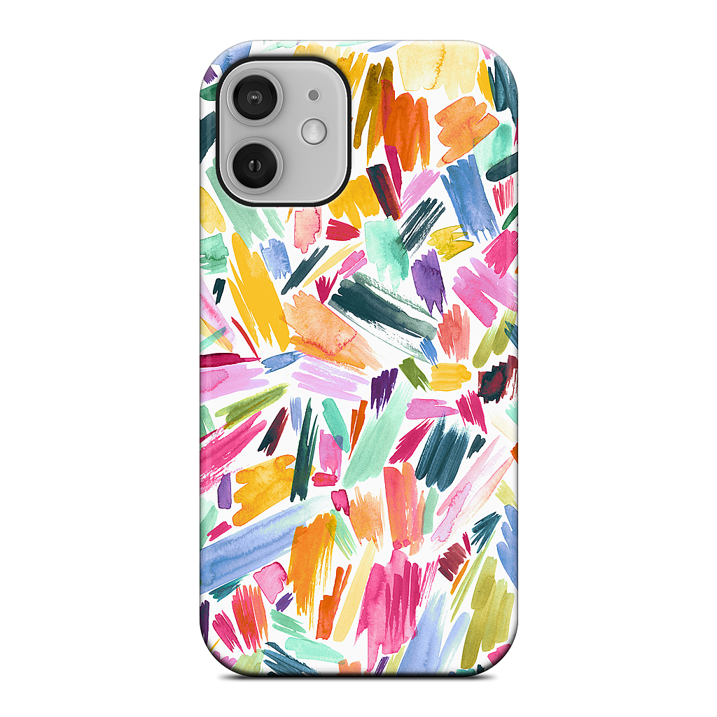 Colorful Abstract Strokes iPhone Case