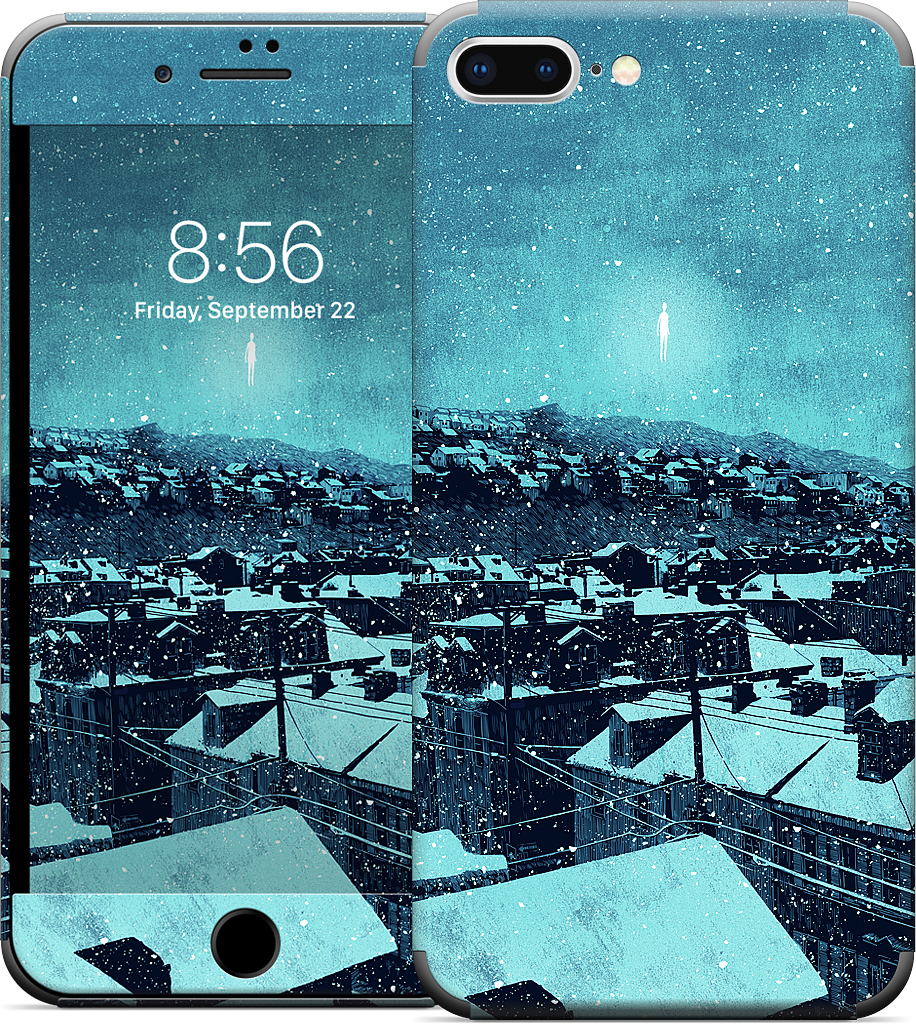 "we wait out the storm, and i am floored" iPhone Skin