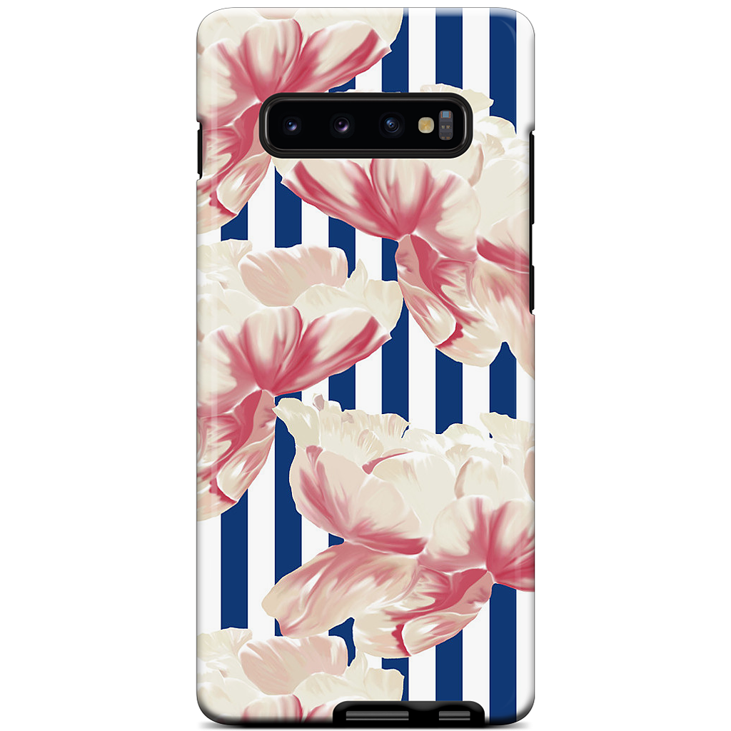 Stripe Floral Samsung Case